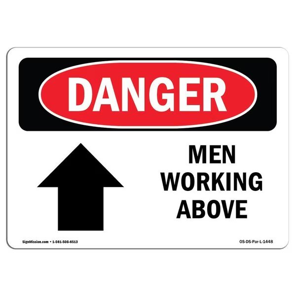 Safety Sign, OSHA Danger, 12
